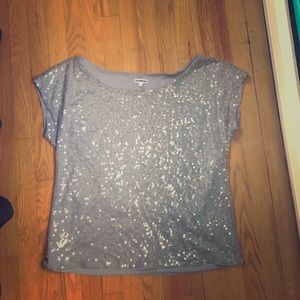 Express sequin embellished top
