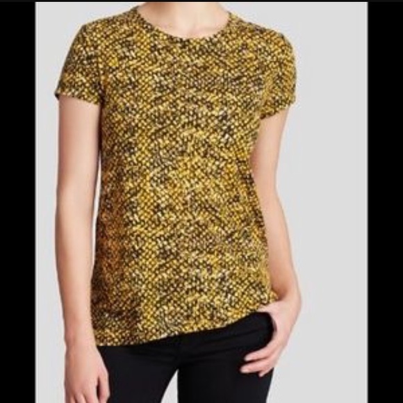 Michael Kors Snakeskin print hi-lo Tee - Picture 1 of 6