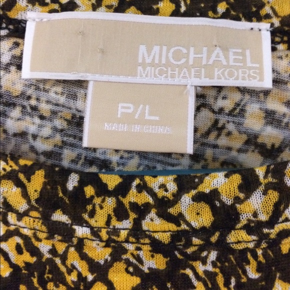 Michael Kors Snakeskin print hi-lo Tee - Picture 3 of 6