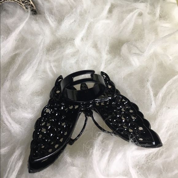 Flutter Butterfly statement ring rhinestones - Picture 4 of 5