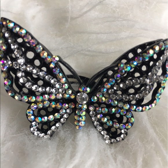 Flutter Butterfly statement ring rhinestones - Picture 5 of 5