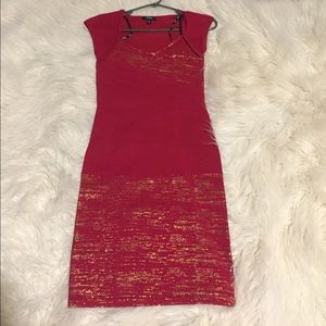 Red Macy's dress xoxo