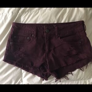 Maroon shorts