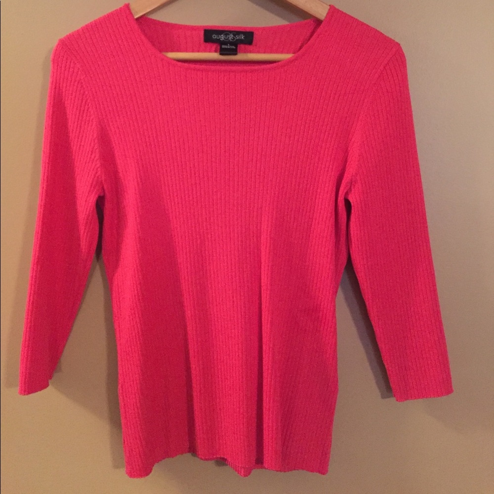 August Silk fitted top