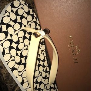 Coach flip flops