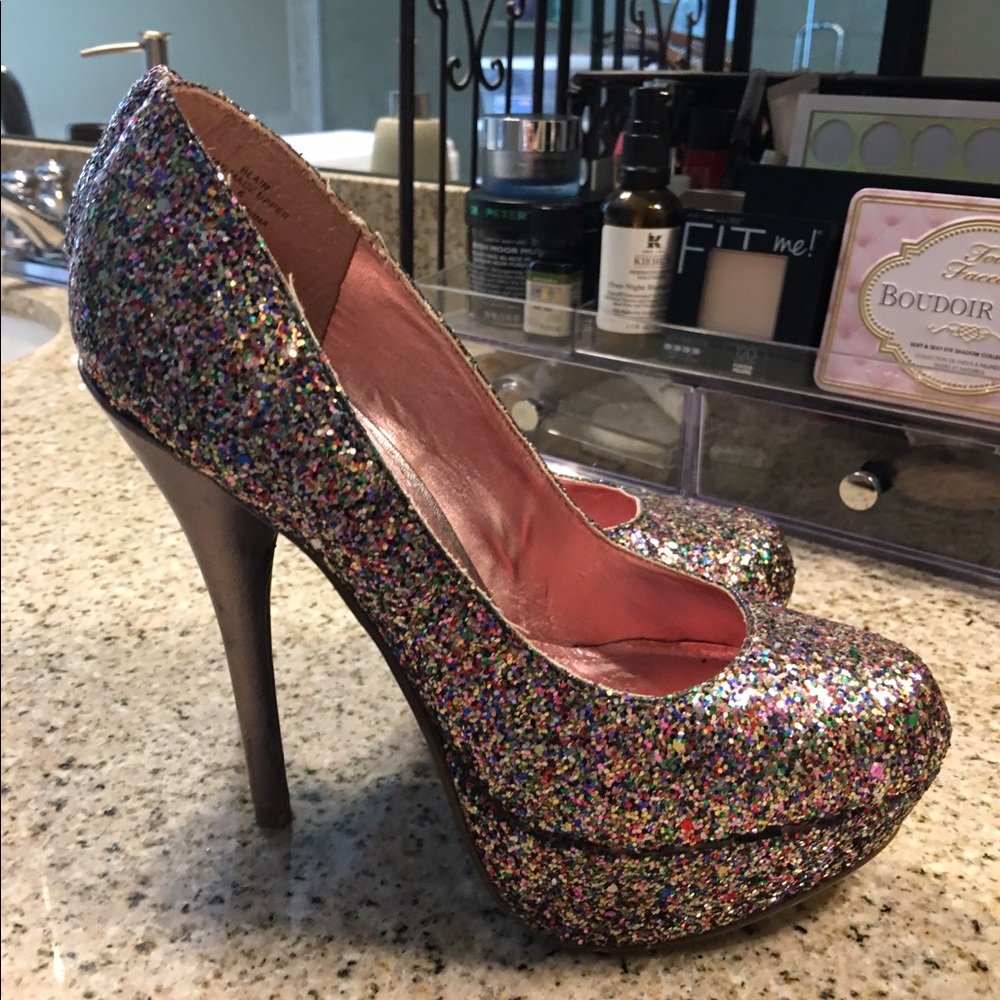 Steve Madden Glitter Stilettos