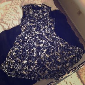 Hi-low floral dress.