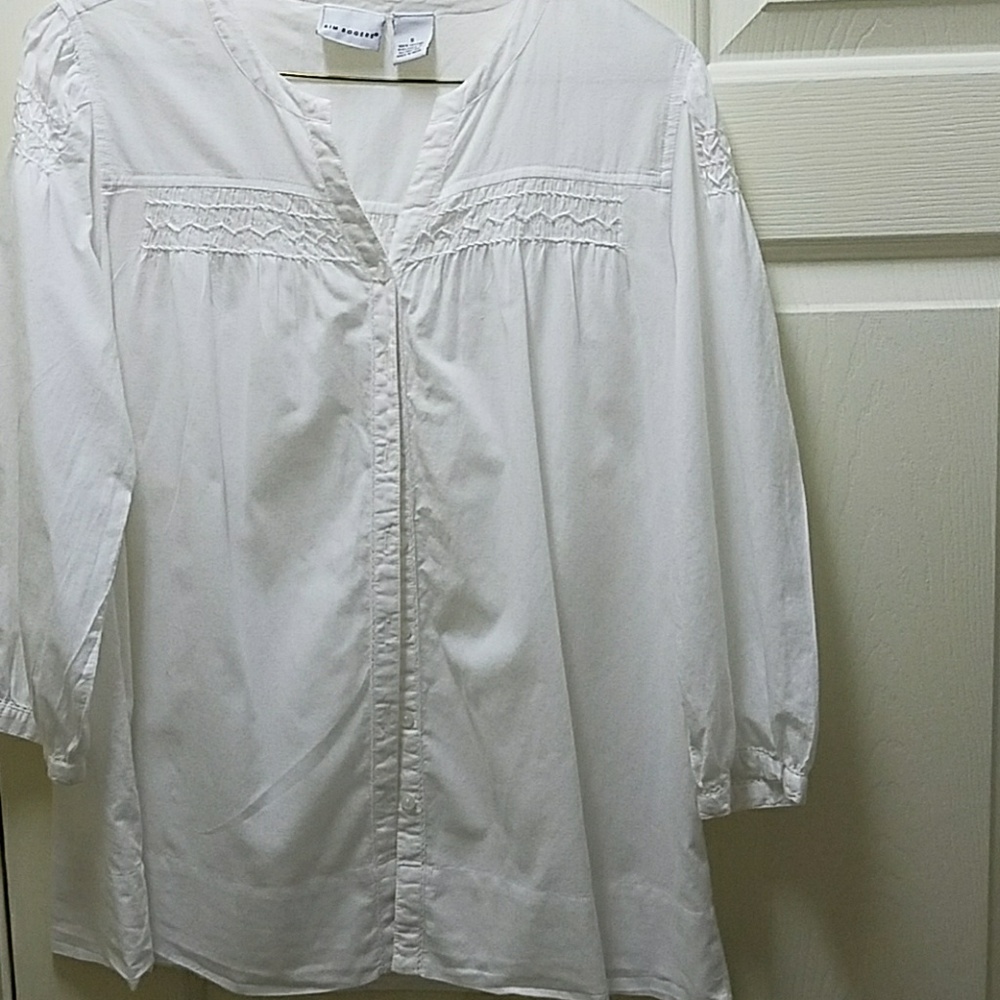 Smock cotton blouse