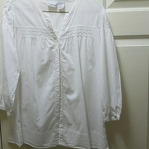 Smock cotton blouse