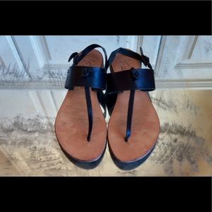 Joie Simple Black Sandal