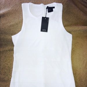 Armani Exchange Mesh Midi Dress