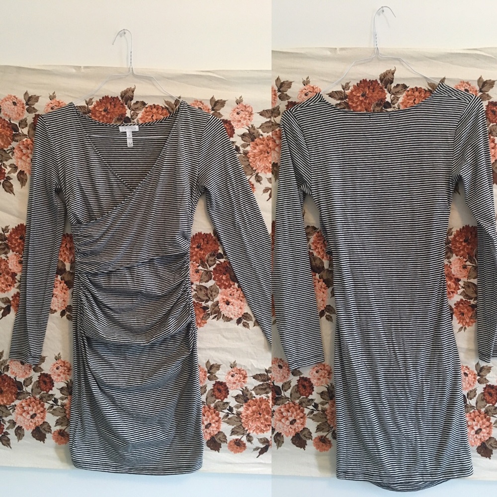 LEITH (Nordstrom) ruched crossover body con dress