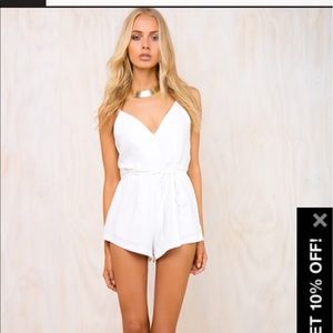 White romper #Romper#Shorts