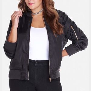 Fashion to Figure Black Bomber Jacket