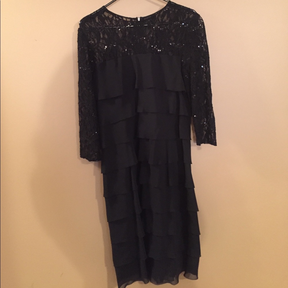 Von Maur Black Sequin Dress
