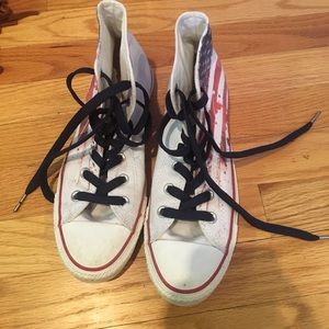 Custom American flag converse