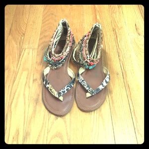 Rebel by Zigi bejeweled sandals