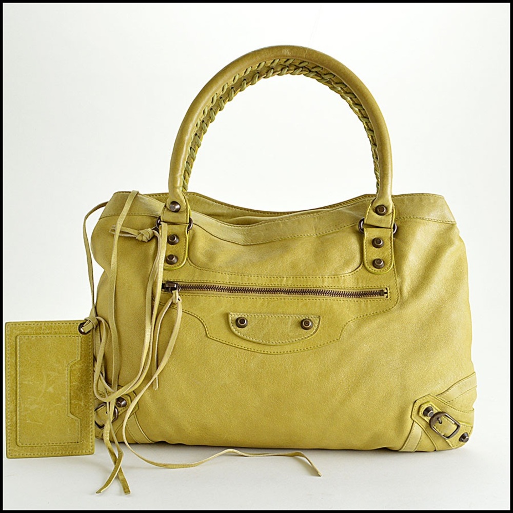 **SOLD**Balenciaga Anis Chartreuse Shoulder Bag