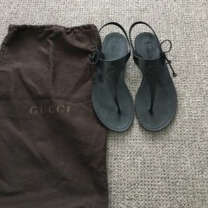 Gucci rubber sandals