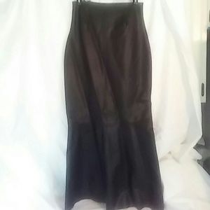 Nasty Gal faux leather maxi skirt mermaid