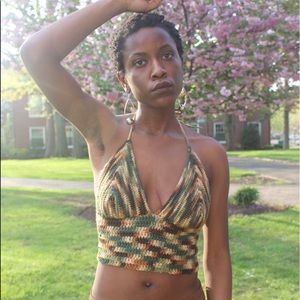 Handmade Corset Crochet Crop Top