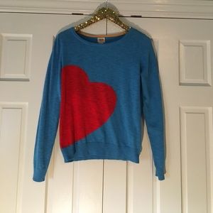 Mossimo heart sweater sz LARGE