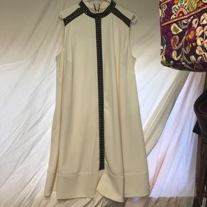 Rachel Roy 1x cream and black shift dress