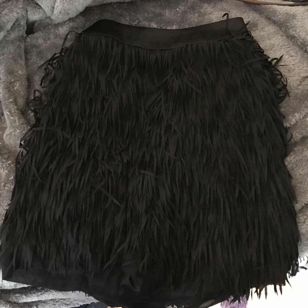 Fringe mini skirt