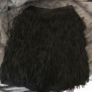 Fringe mini skirt