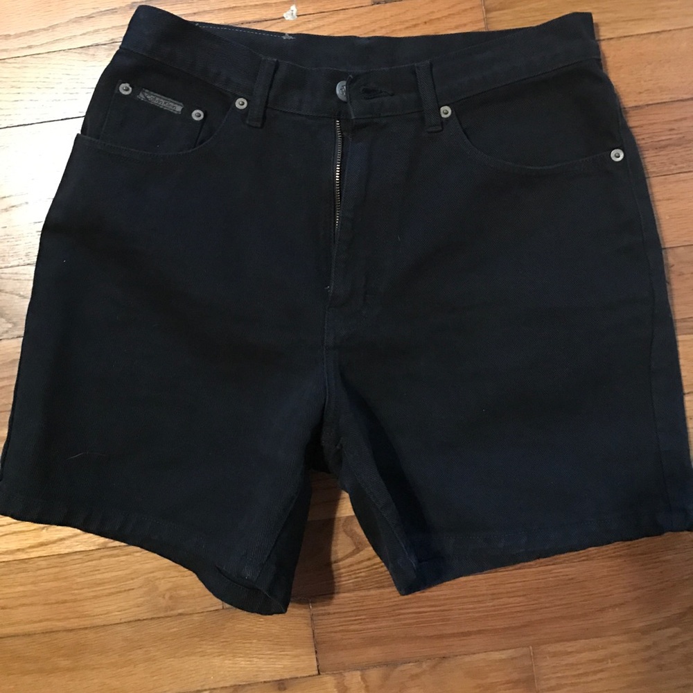 Calvin Klein black high waisted shorts