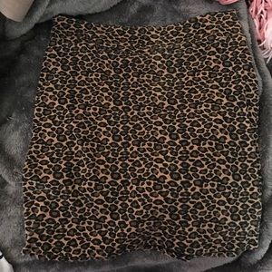 Cheetah bodycon skirt