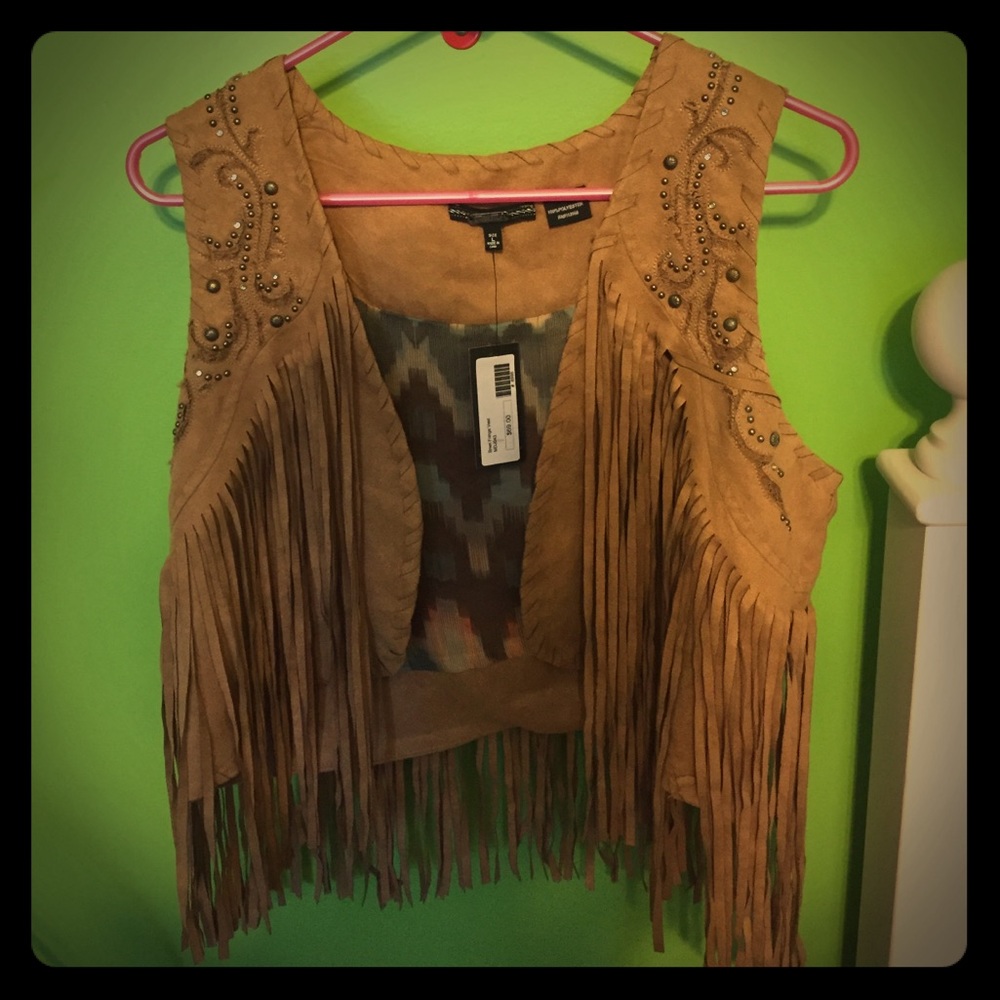 Fringe miss me vest