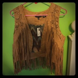 Fringe miss me vest