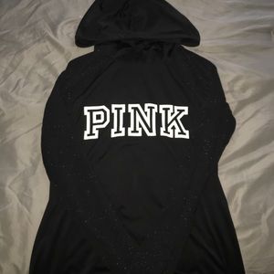 Victoria's Secret PINK cowl-neck pullover w hood