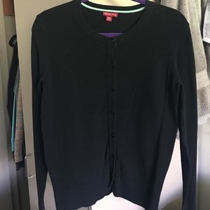 Black cardigan