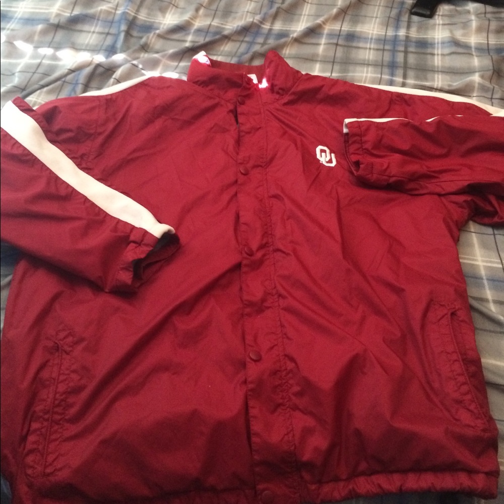 Red Oklahoma Sooners windbreaker