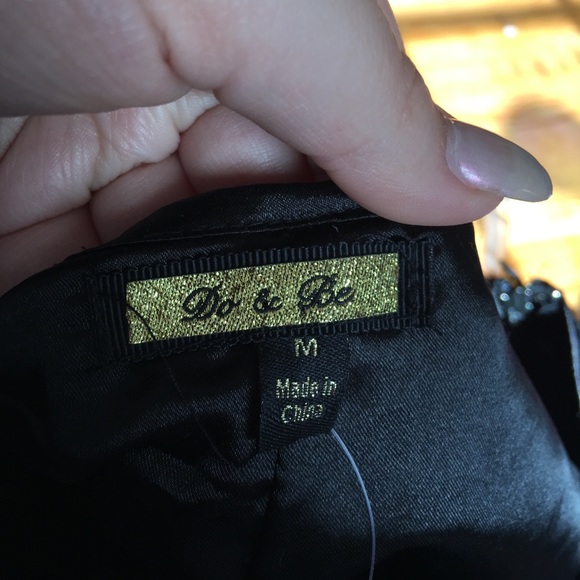 Black Fringe Shorts - Picture 2 of 2