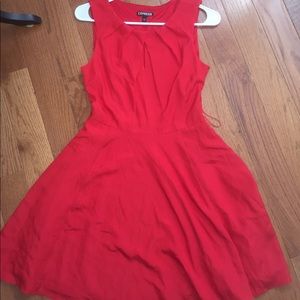 Express red dress