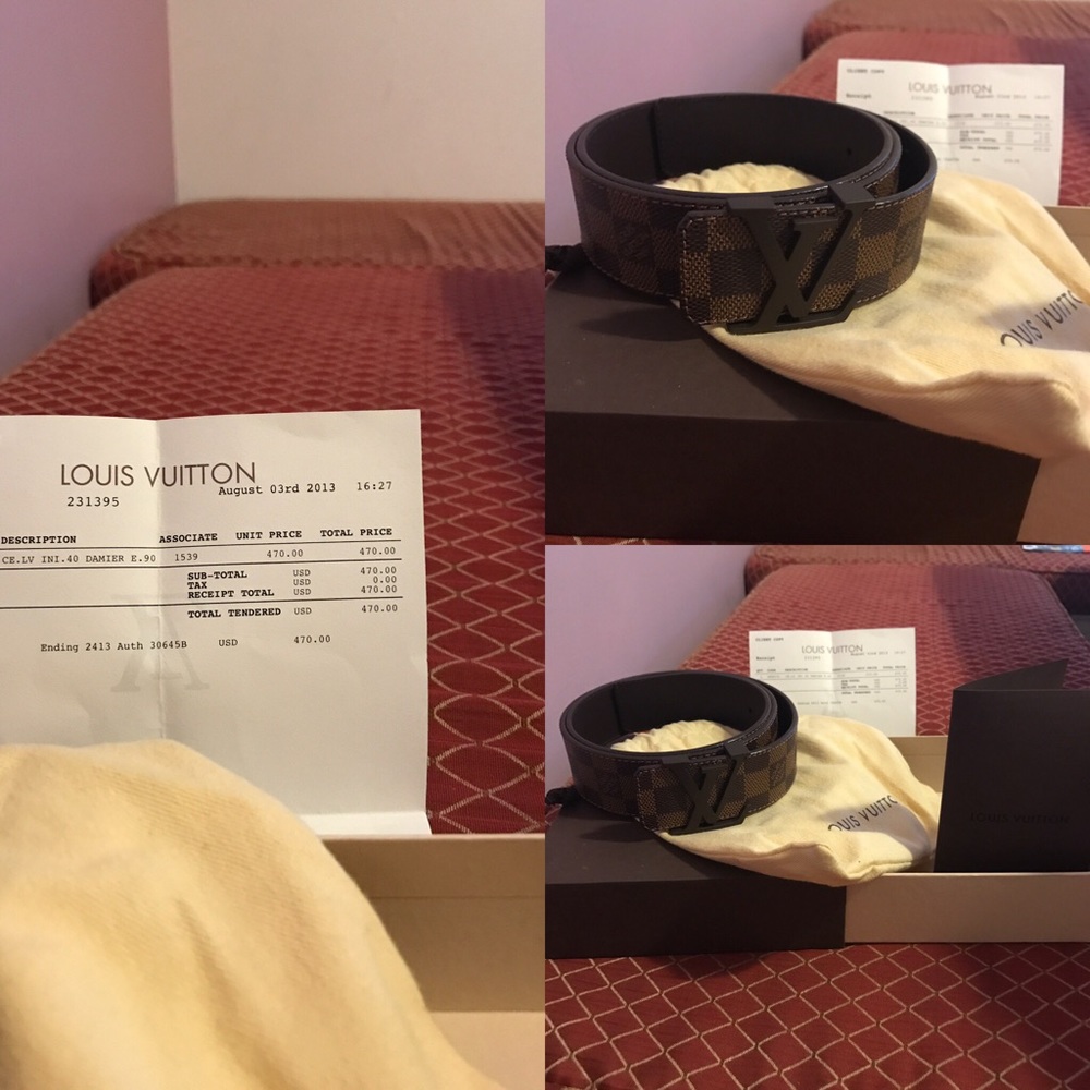 Louis Vuitton Damier Belt authentic