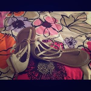 Tan sandals size 11