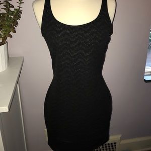 Subtle glittered black dress