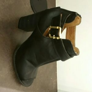 Open toe ankle boot