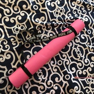 VS Pink Yoga Mat with Strap!