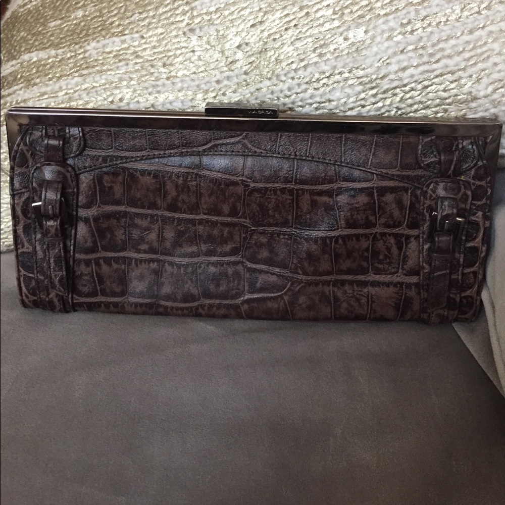 Leather clutch