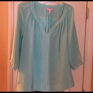 Lilly Pulitzer Moxy silk stripe top