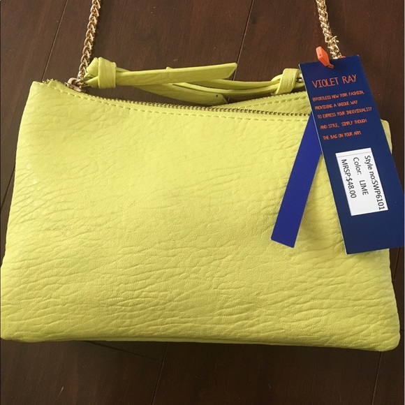 NWT Violet Ray yellow bag - Picture 3 of 7
