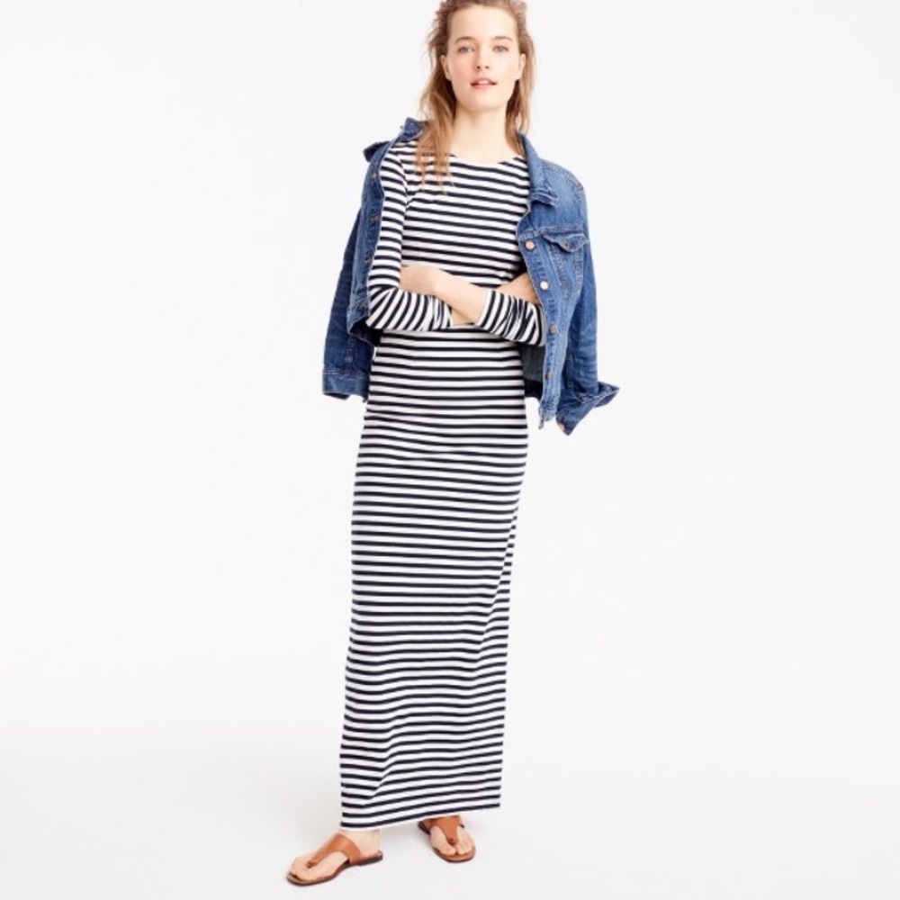 J.Crew Long-sleeve Striped dress - Picture 2 of 4