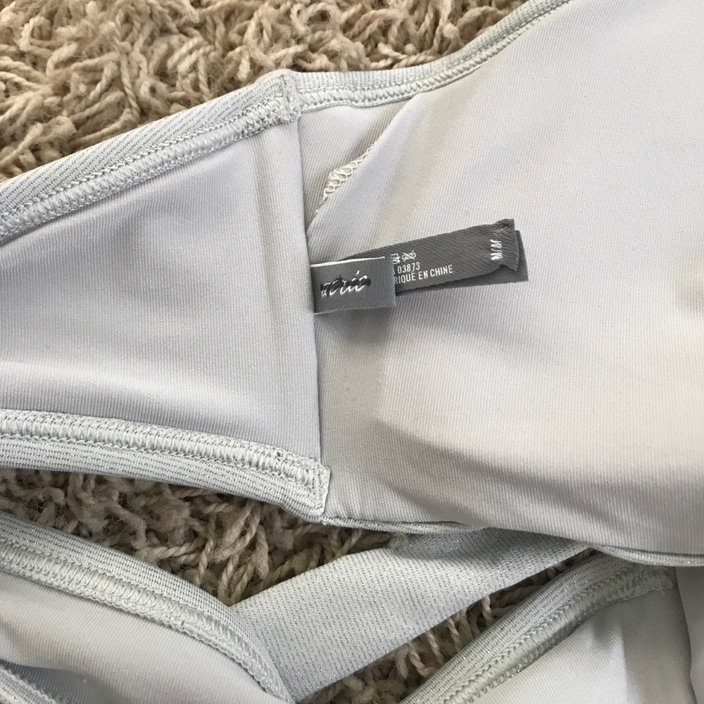 👙New Aerie Silver Wrap Around Scoop Bikini Top - Picture 6 of 6