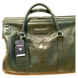 Cremieux Leather Weekend Bag, BRAND NEW