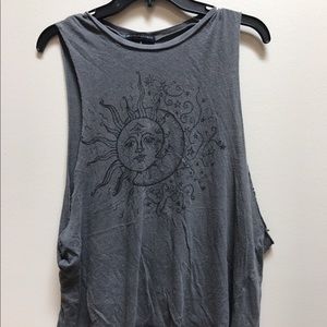 Brandy Melville sun and moon tank
